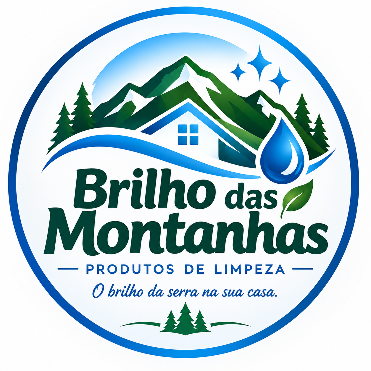 Logo Brilho das Montanhas — Produtos de Limpeza